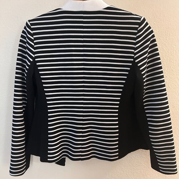 Laura Petites black white striped blazer - Picture 5 of 6